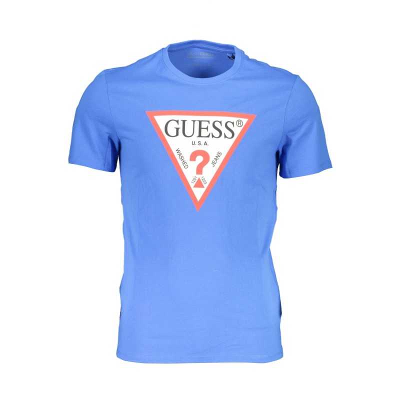 GUESS JEANS MEN'S SHORT SLEEVE T-SHIRT BLUE