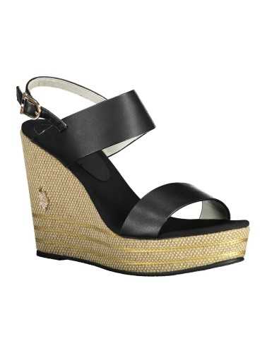 US POLO ASSN. BLACK WOMAN SANDAL FOOTWEAR