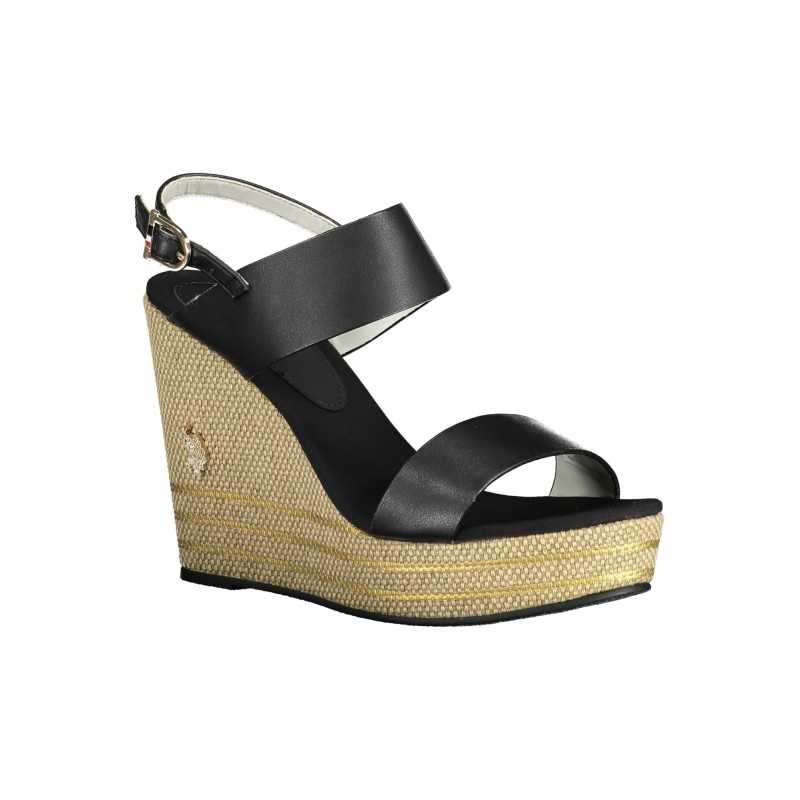 US POLO ASSN. BLACK WOMAN SANDAL FOOTWEAR