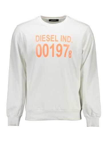 DIESEL SWEATSHIRT WITHOUT ZIP MAN WHITE