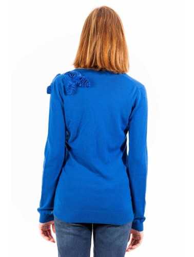 LOVE MOSCHINO WOMEN'S BLUE SWEATER