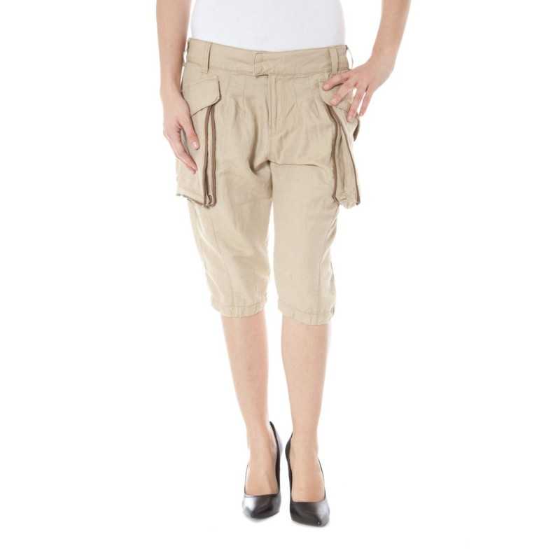 ZUELEMENTS PANTALONE BERMUDA DONNA BEIGE