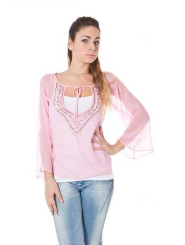 PHARD LONG SLEEVE T-SHIRT PINK WOMAN