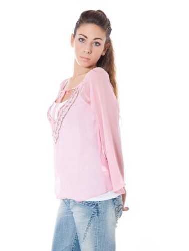 PHARD LONG SLEEVE T-SHIRT PINK WOMAN