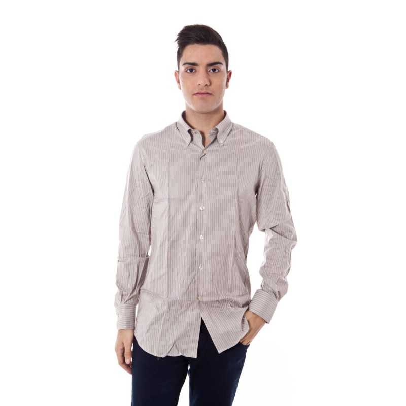 GIANFRANCO FERRÈ MEN'S BEIGE LONG SLEEVE SHIRT