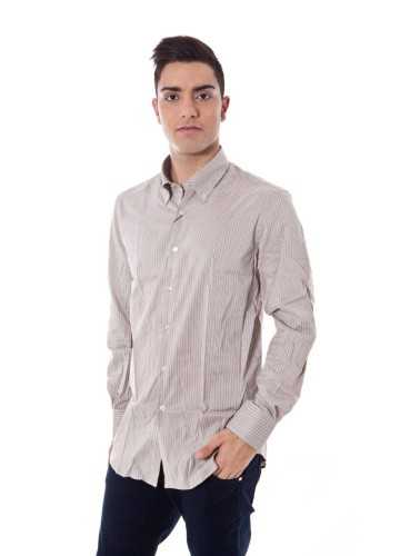 GIANFRANCO FERRÈ MEN'S BEIGE LONG SLEEVE SHIRT