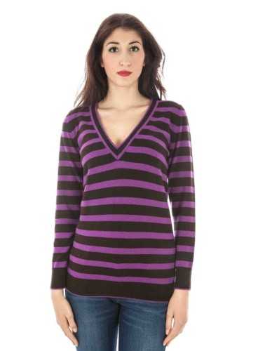 FRED PERRY WOMEN'S PURPLE SWEATER