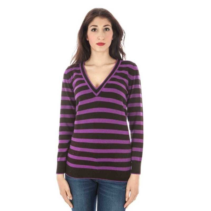 FRED PERRY WOMEN'S PURPLE SWEATER