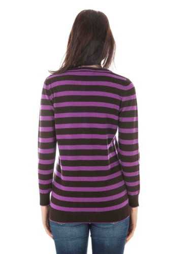 FRED PERRY WOMEN'S PURPLE SWEATER