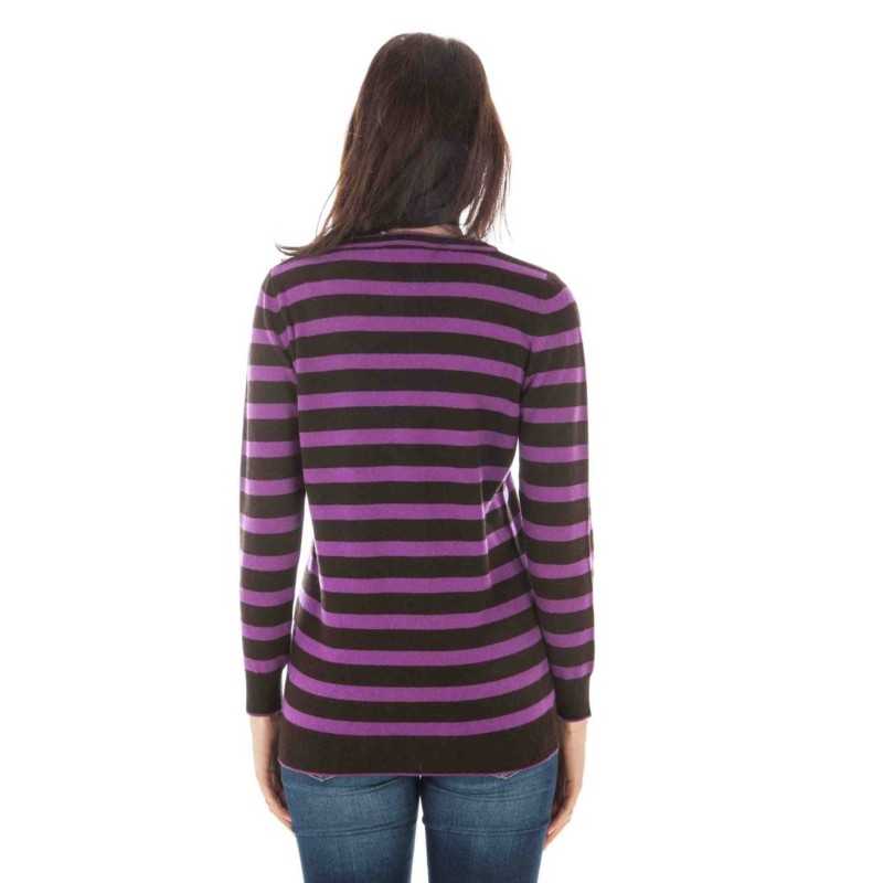 FRED PERRY WOMEN'S PURPLE SWEATER