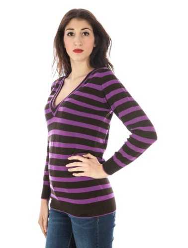 FRED PERRY WOMEN'S PURPLE SWEATER