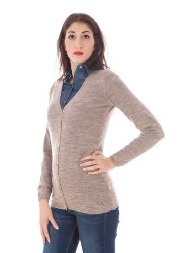 FRED PERRY CARDIGAN DONNA BEIGE