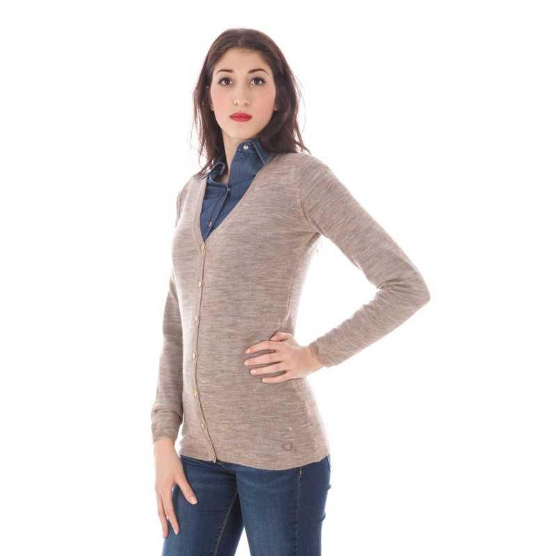 FRED PERRY CARDIGAN WOMAN BEIGE