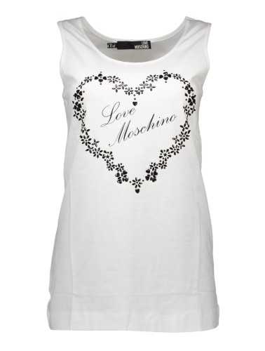 LOVE MOSCHINO CANOTTA DONNA BIANCO