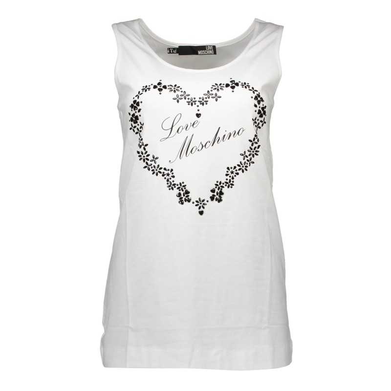 LOVE MOSCHINO CANOTTA DONNA BIANCO