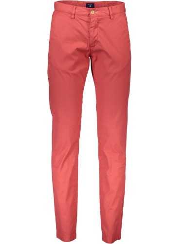 GANT RED MEN'S TROUSERS