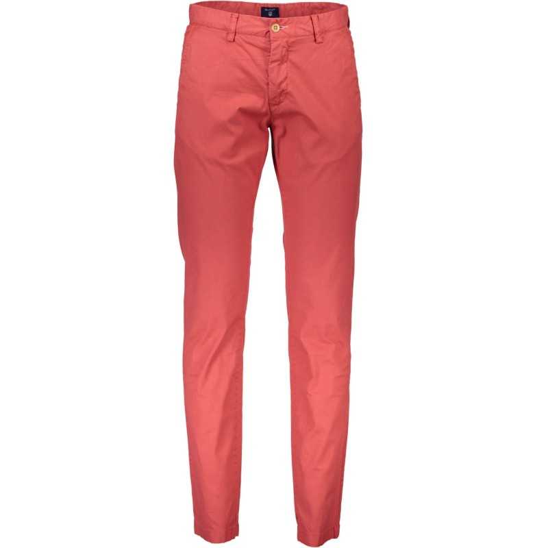 GANT RED MEN'S TROUSERS