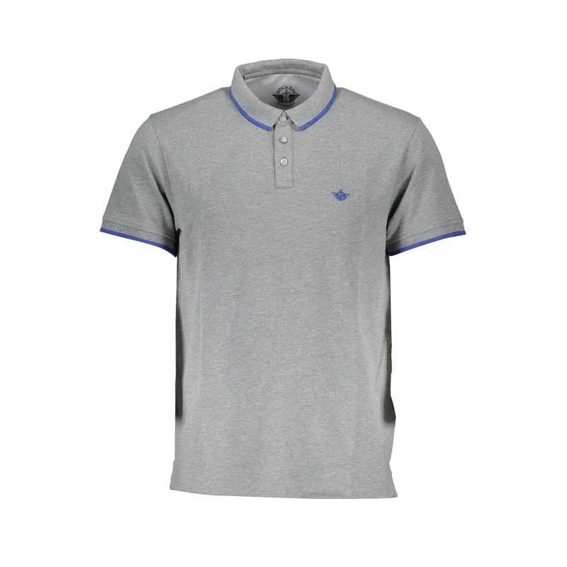 DOCKERS POLO MANICHE CORTE UOMO GRIGIO