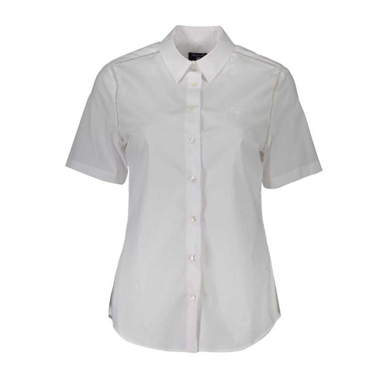 GANT WOMEN'S SHORT SLEEVE SHIRT WHITE