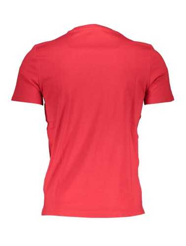 GUESS JEANS T-SHIRT MANICHE CORTE UOMO ROSSO