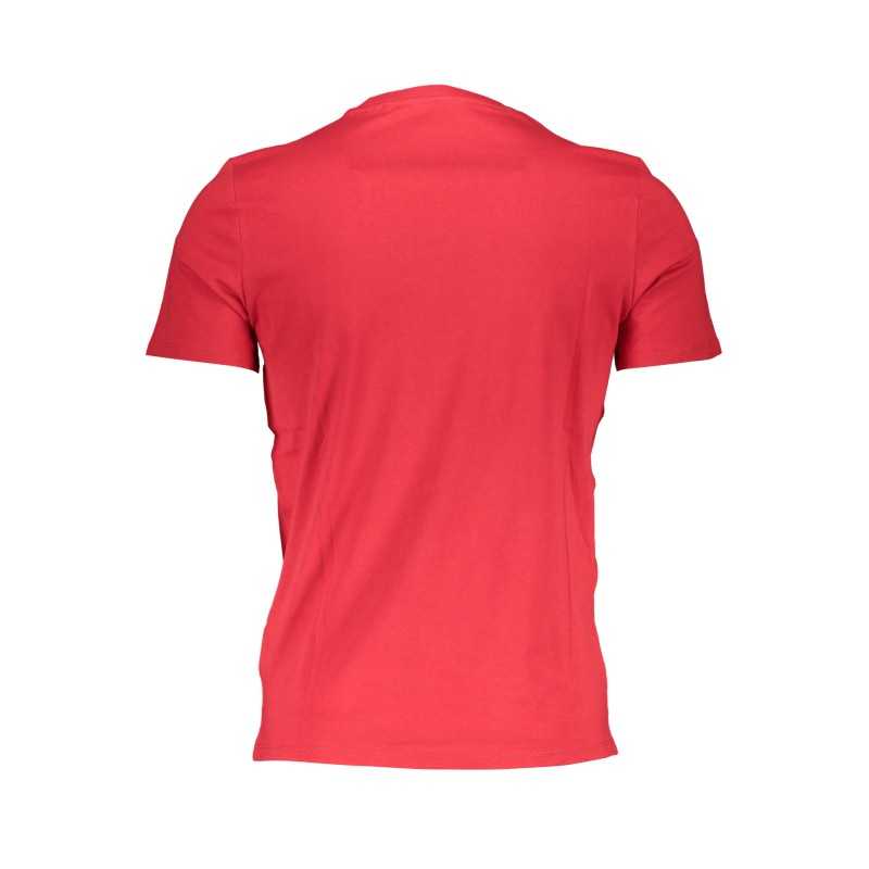 GUESS JEANS T-SHIRT MANICHE CORTE UOMO ROSSO