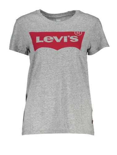 LEVI'S T-SHIRT MANICHE CORTE DONNA GRIGIO