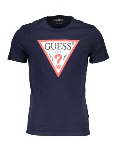 GUESS JEANS MEN'S SHORT SLEEVE T-SHIRT BLUE