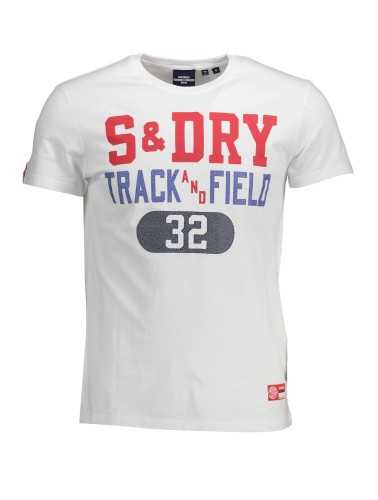 SUPERDRY T-SHIRT MANICHE CORTE UOMO BIANCO