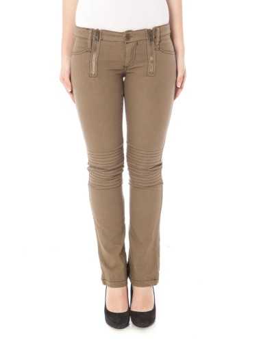 KING'S JEANS WOMEN'S BROWN TROUSERS