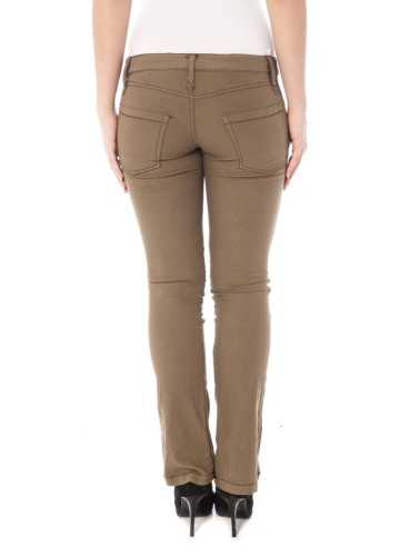 KING'S JEANS WOMEN'S BROWN TROUSERS