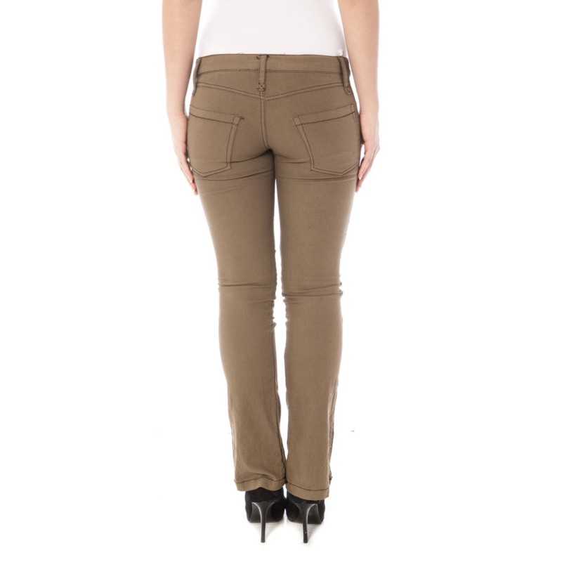 KING'S JEANS WOMEN'S BROWN TROUSERS