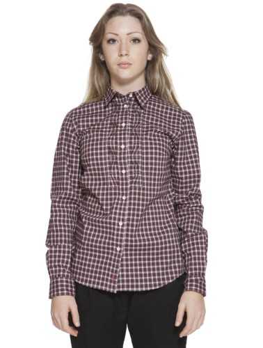 GANT CAMICIA MANICHE LUNGHE DONNA ROSSO