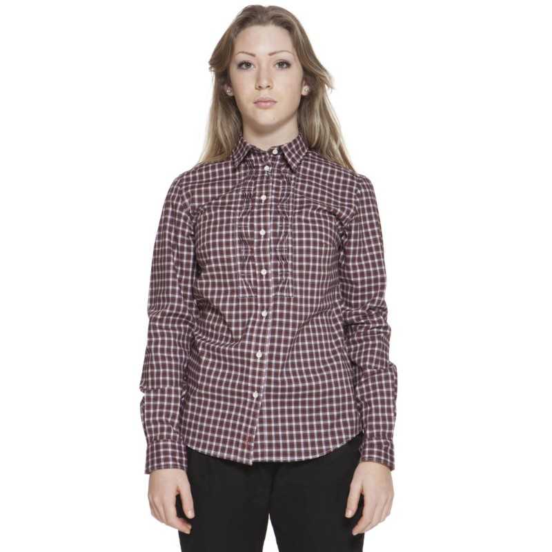 GANT CAMICIA MANICHE LUNGHE DONNA ROSSO