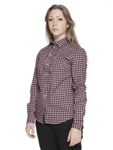 GANT CAMICIA MANICHE LUNGHE DONNA ROSSO