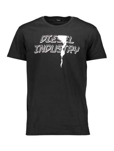 DIESEL MEN'S SHORT SLEEVE T-SHIRT BLACK