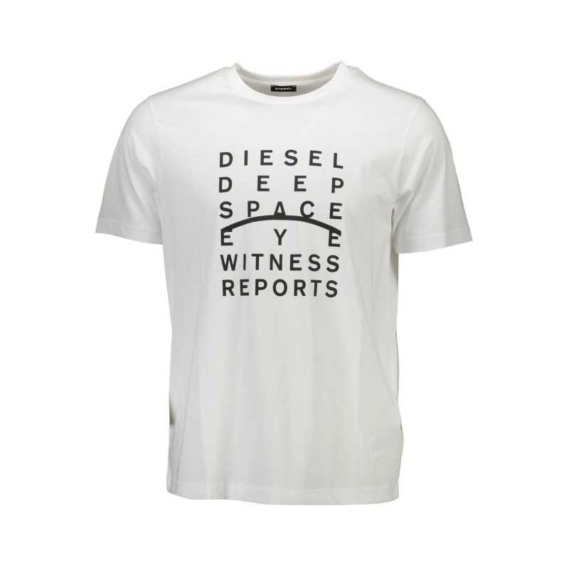 DIESEL MEN'S SHORT SLEEVE T-SHIRT WHITE