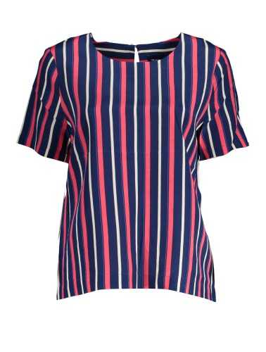 GANT T-SHIRT MANICHE CORTE DONNA BLU