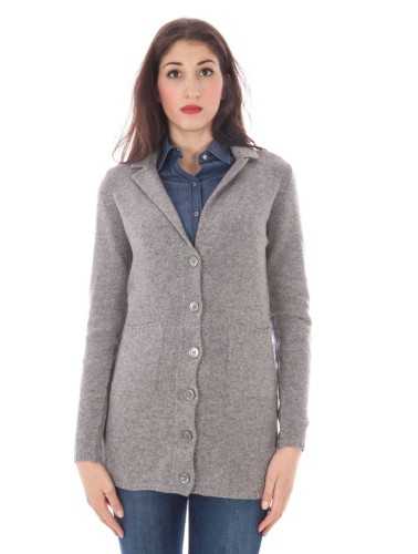 FRED PERRY CARDIGAN DONNA GRIGIO