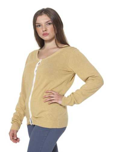 FRED PERRY CARDIGAN DONNA GIALLO