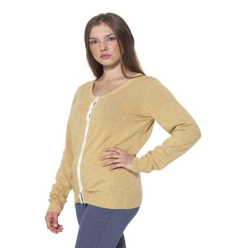 FRED PERRY YELLOW WOMAN CARDIGAN