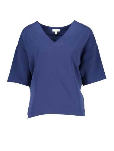 GANT T-SHIRT MANICHE CORTE DONNA BLU