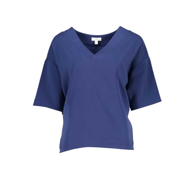 GANT T-SHIRT MANICHE CORTE DONNA BLU