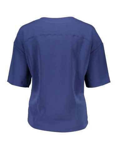 GANT T-SHIRT MANICHE CORTE DONNA BLU