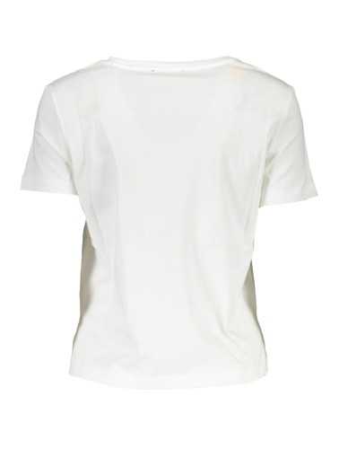 GUESS JEANS T-SHIRT MANICHE CORTE DONNA BIANCO