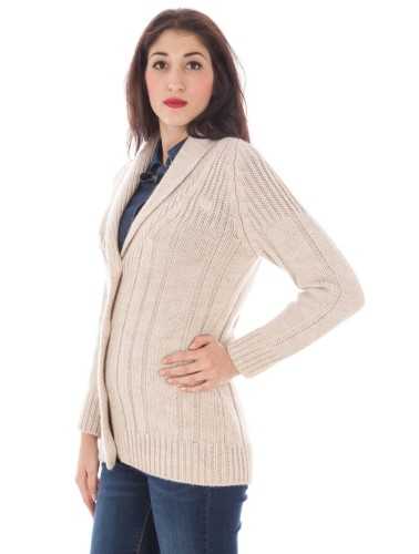 FRED PERRY CARDIGAN WOMAN BEIGE