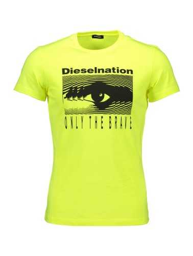 DIESEL YELLOW MEN'S SHORT SLEEVE T-SHIRT