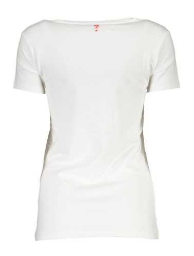 GUESS JEANS T-SHIRT MANICHE CORTE DONNA BIANCO