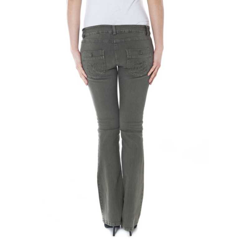 DENNY ROSE GREEN WOMAN TROUSERS