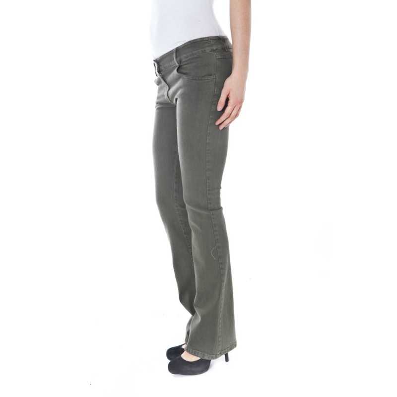 DENNY ROSE GREEN WOMAN TROUSERS