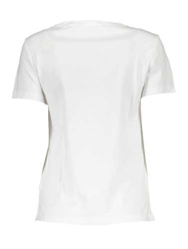 GUESS JEANS T-SHIRT MANICHE CORTE DONNA BIANCO